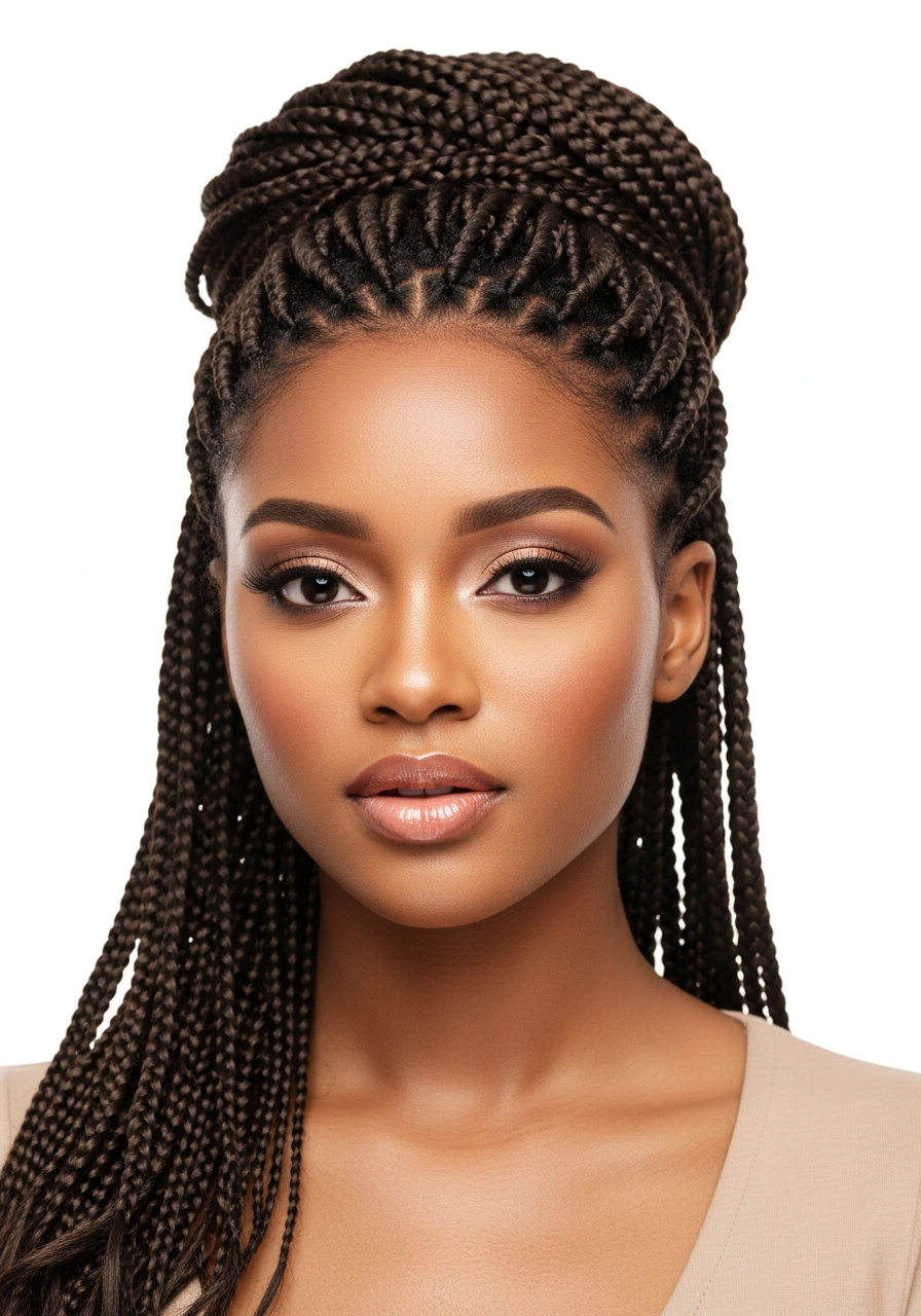 Long Braided Updo