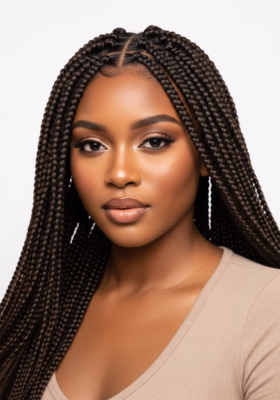 Long Goddess Braids Natural Hair 2026