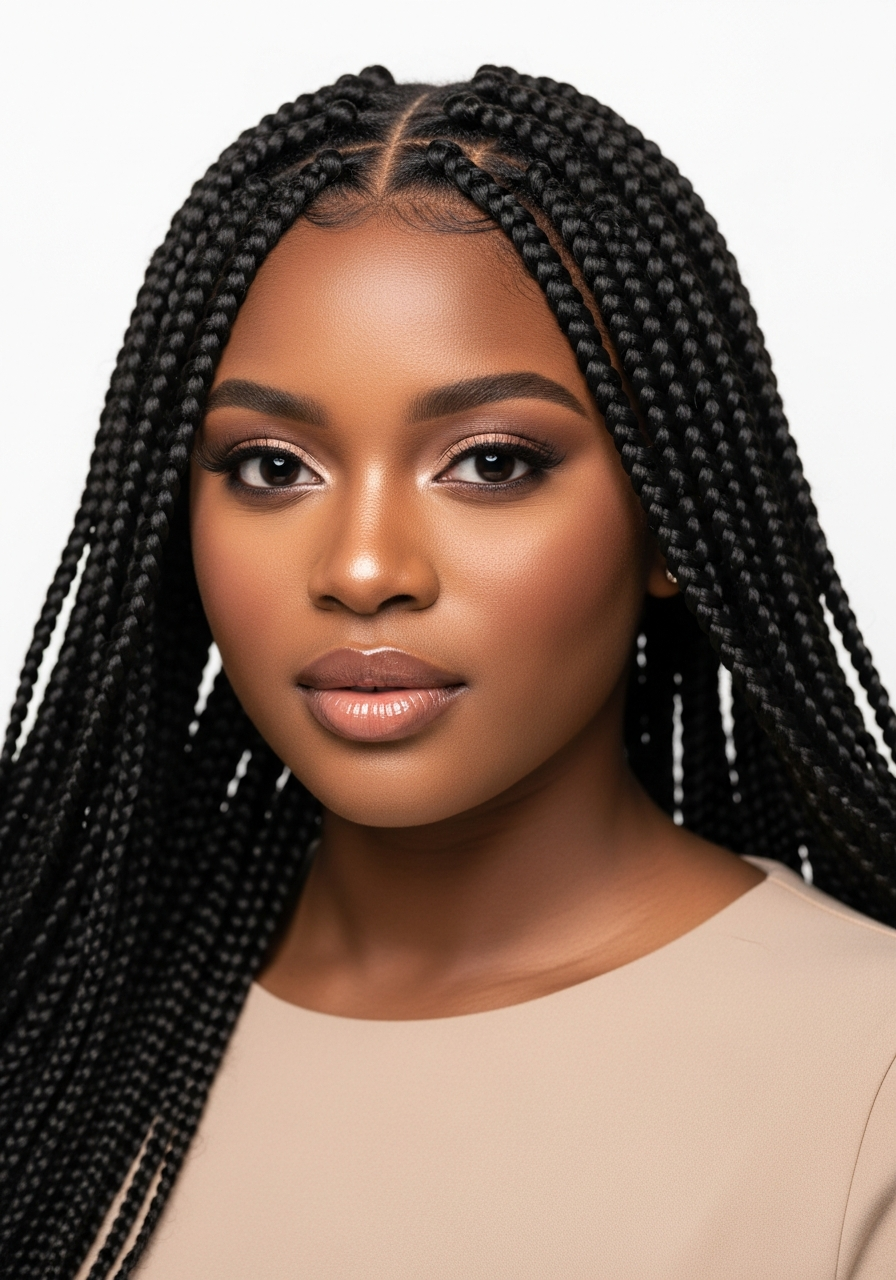 Long Knotless Braids