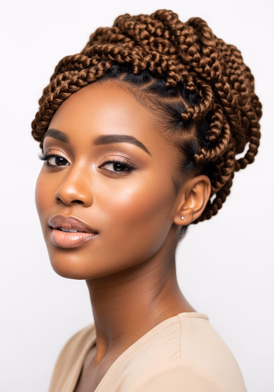 Long Twisted Updo Natural Hair 2026