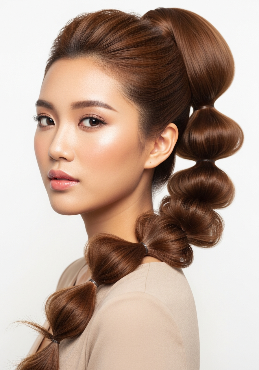 Bubble Ponytail Long Hair 2026