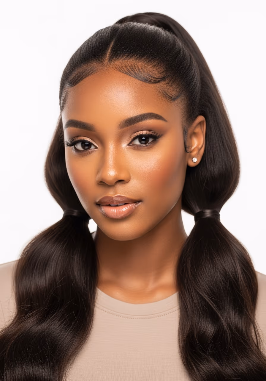 Double Ponytail Long Hair 2026