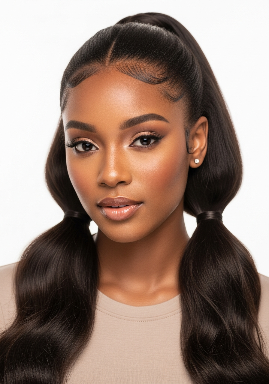 Double Ponytail Long Hair 2026