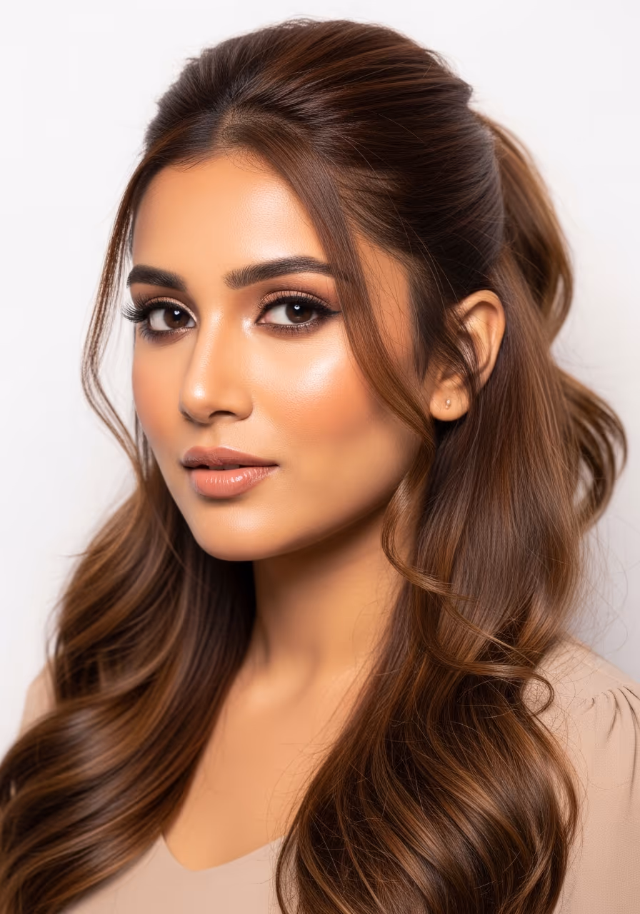 Half-Up Ponytail Long Hair 2026