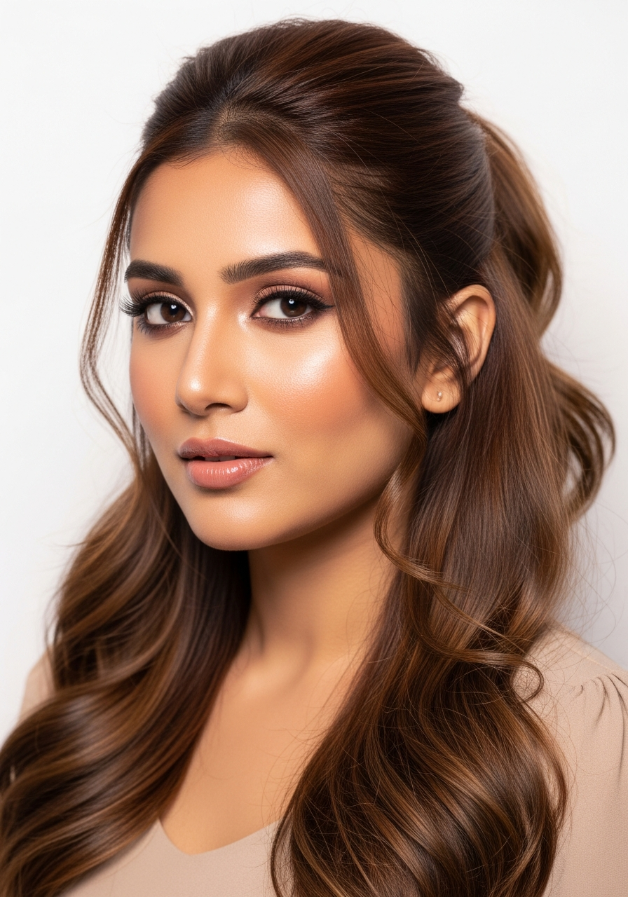 Half-Up Ponytail Long Hair 2026