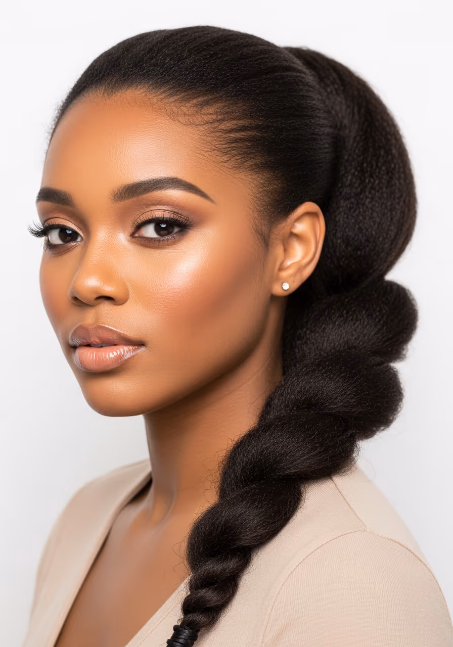 Twisted Ponytail Long Hair 2026