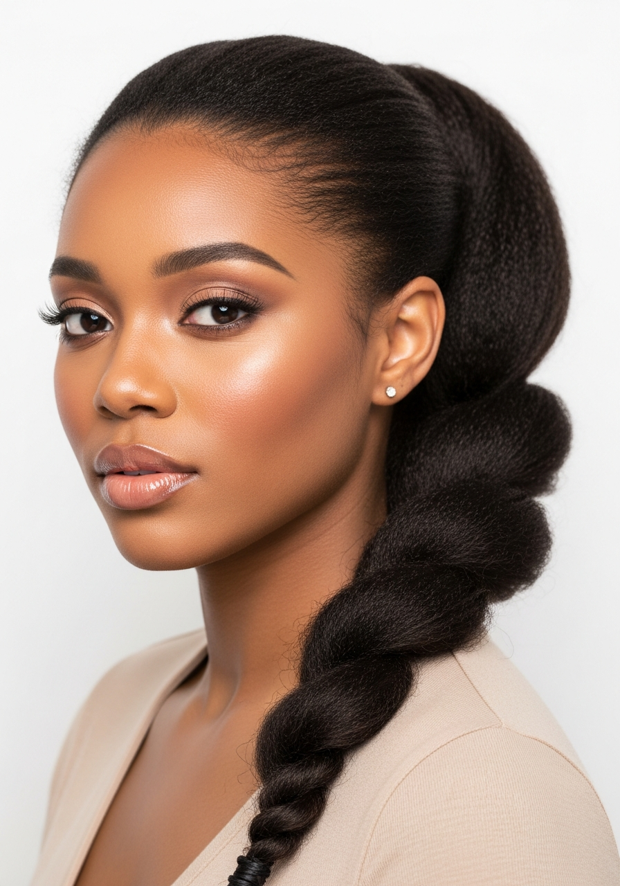 Twisted Ponytail Long Hair 2026