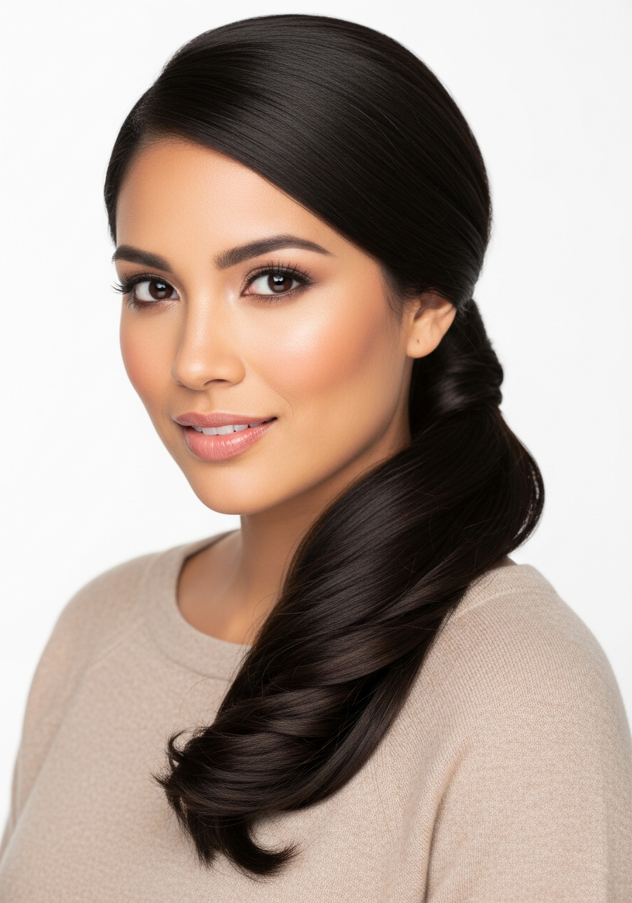 Wrapped Ponytail Long Hair 2026