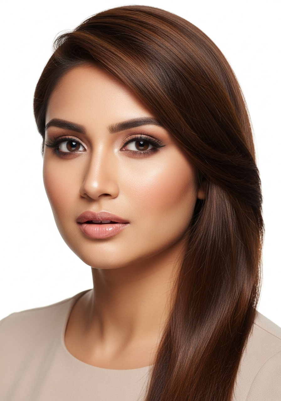 Side Part Straight Shoulder