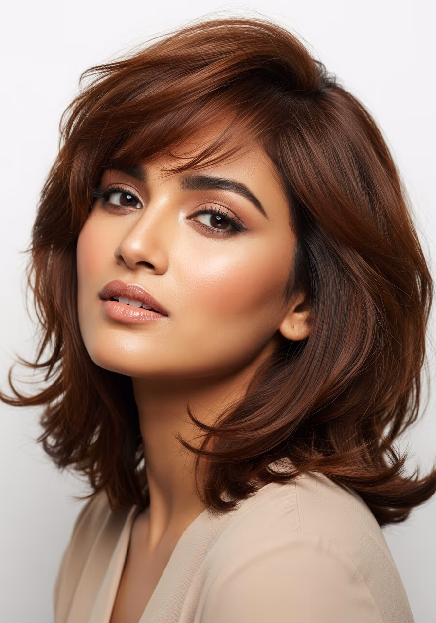 Romantic Shag hairstyle - 22 Shoulder-Length Shag Haircuts Trending