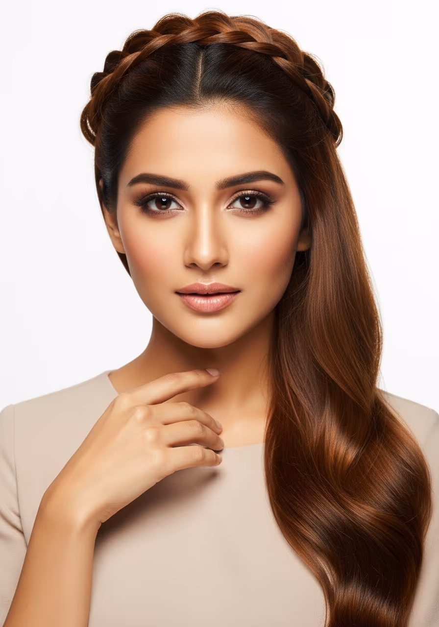Crown Updo Waist-Length Hair 2026