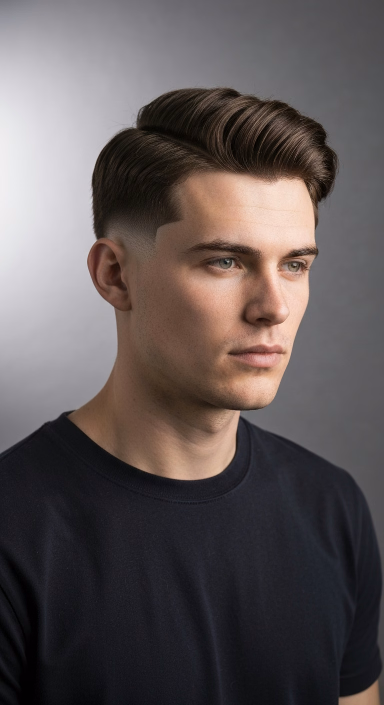 Burst Fade Baby Mullet