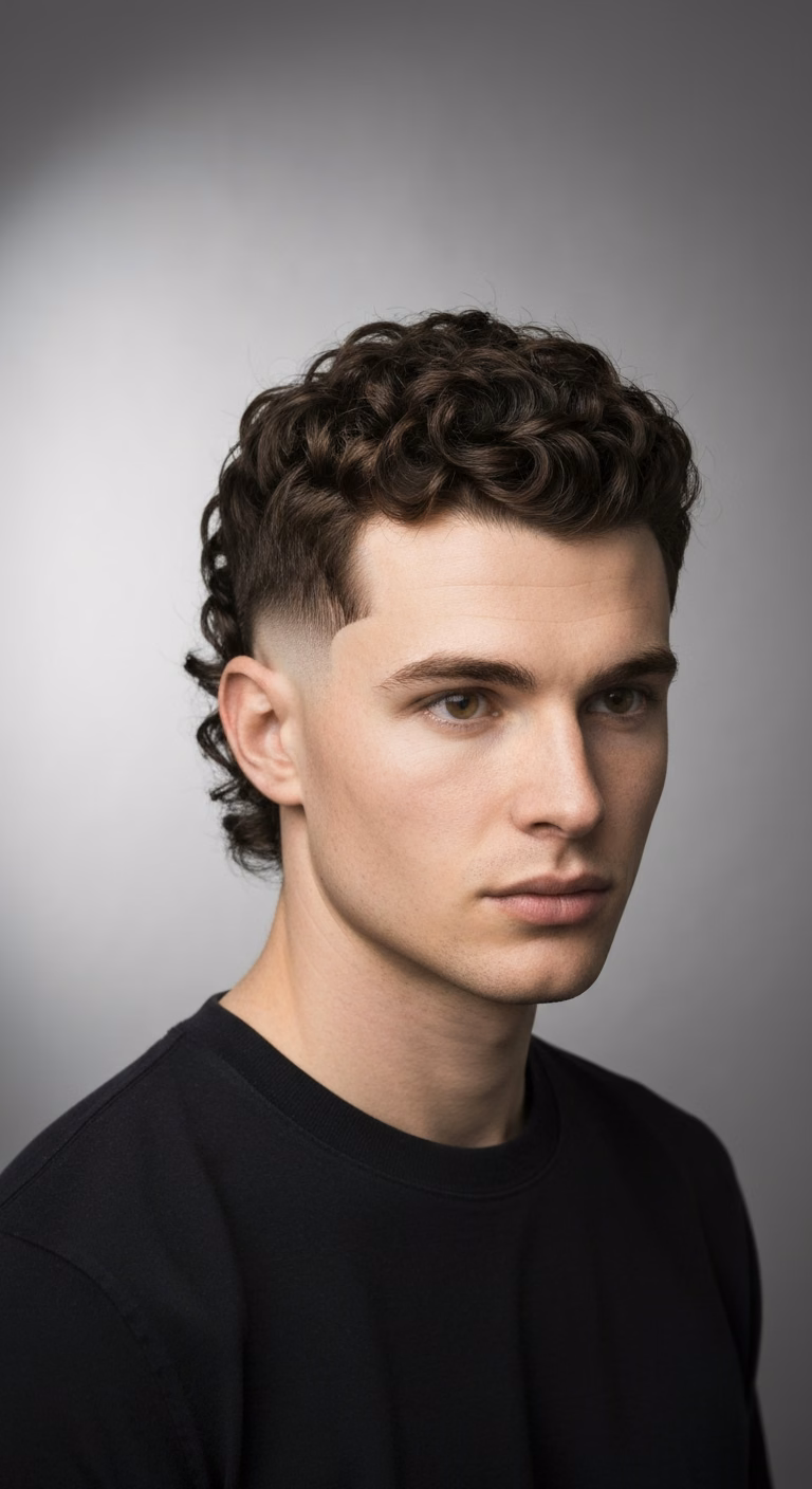 Curly Baby Mullet