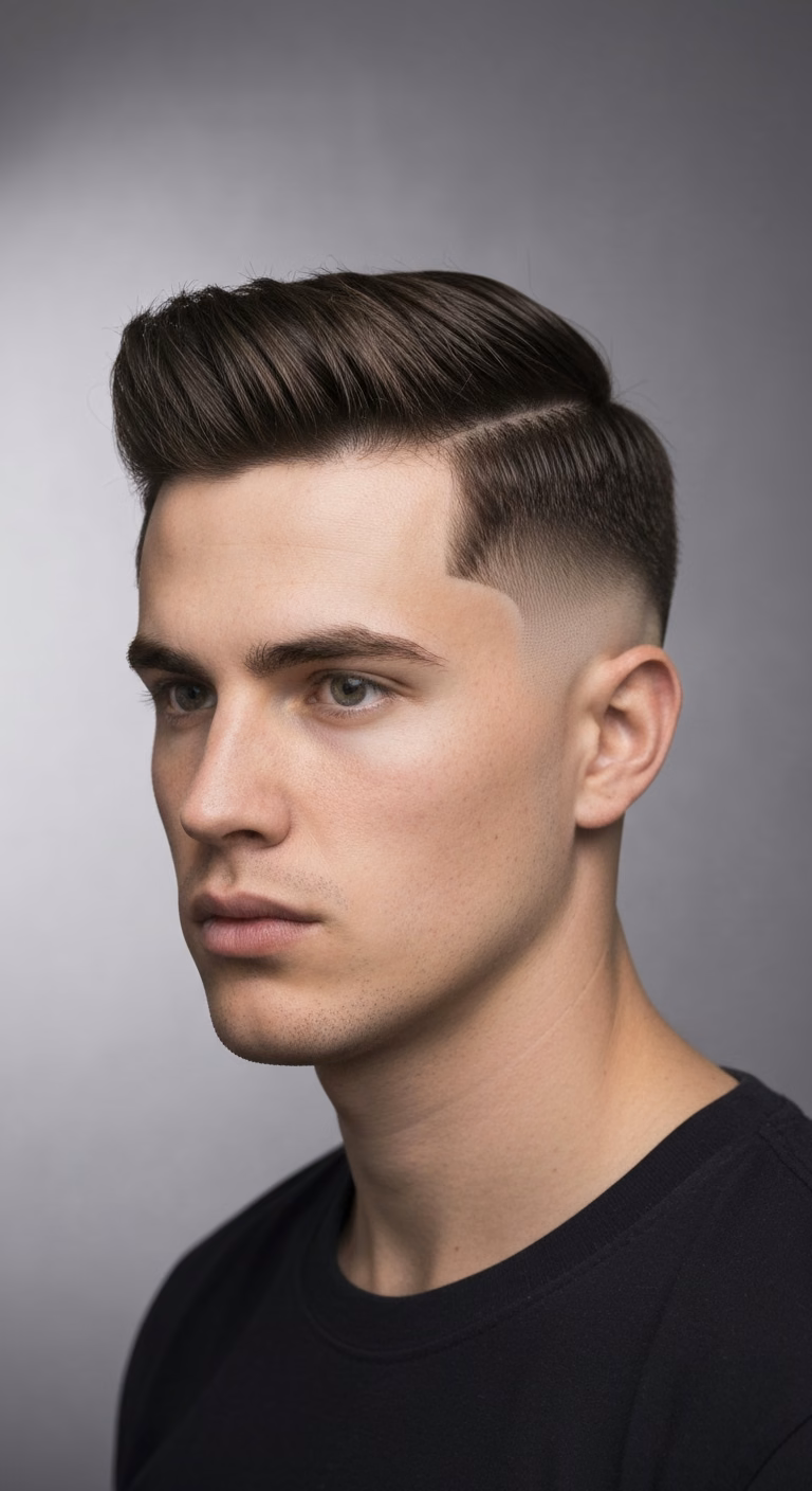 Drop Fade Baby Mullet