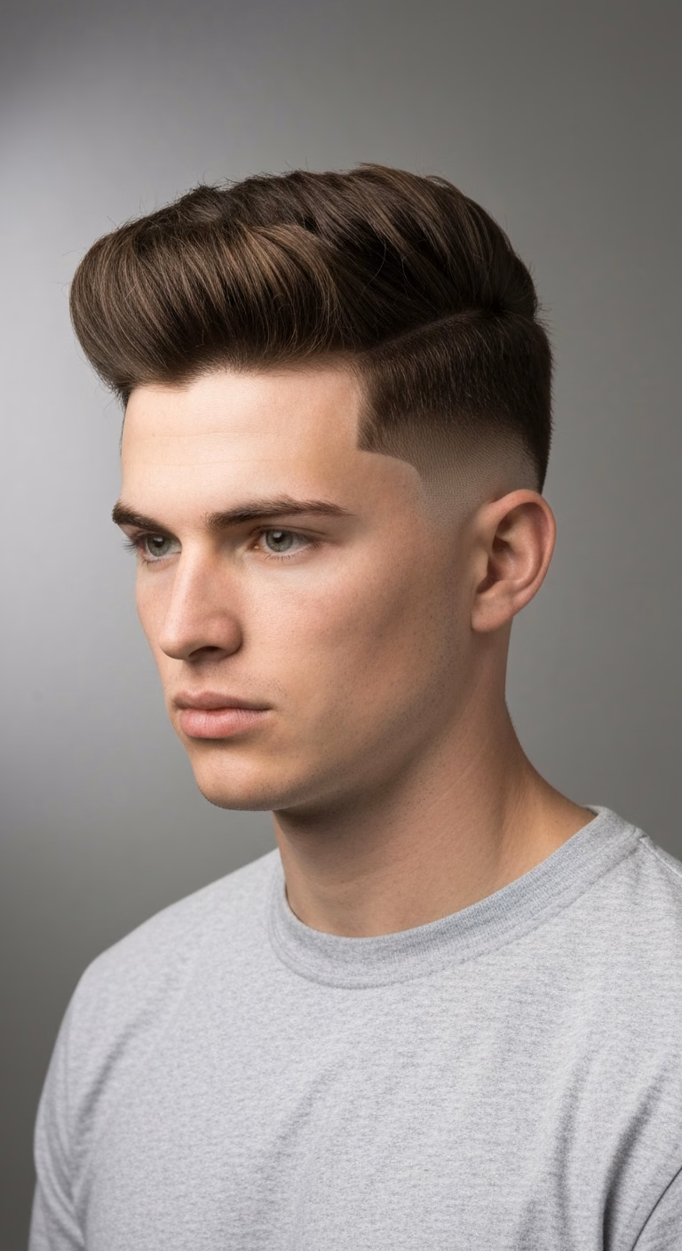 High Fade Baby Mullet