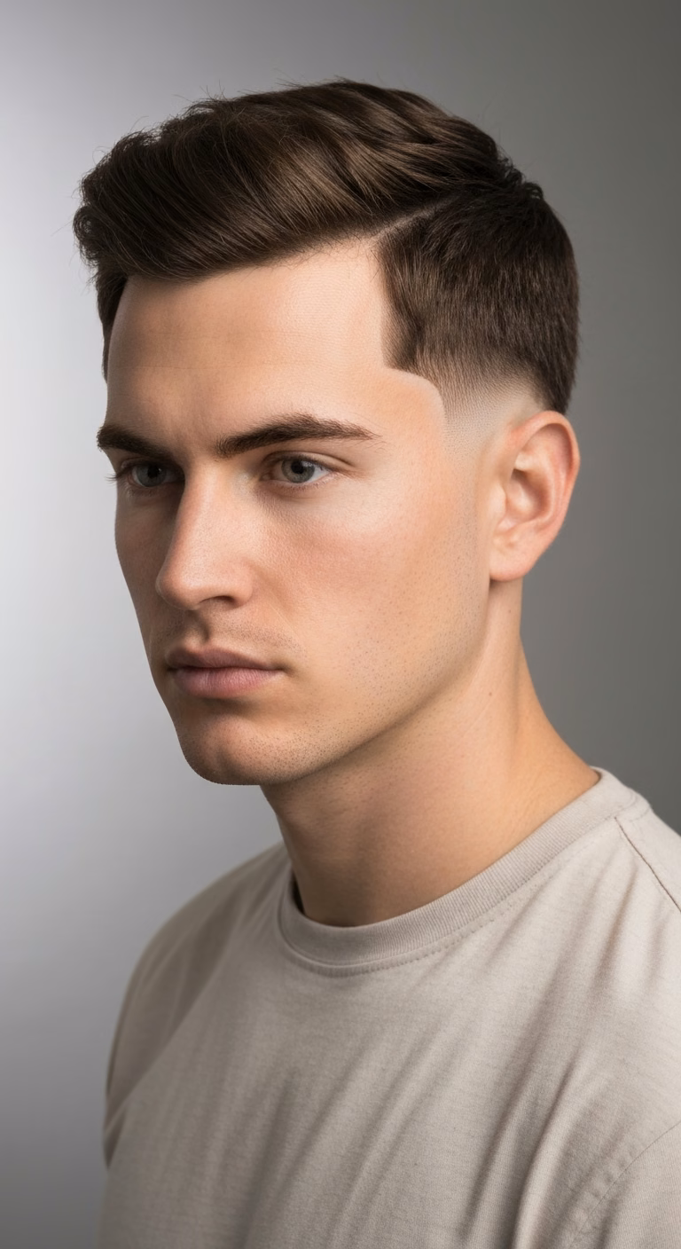 Low Fade Baby Mullet