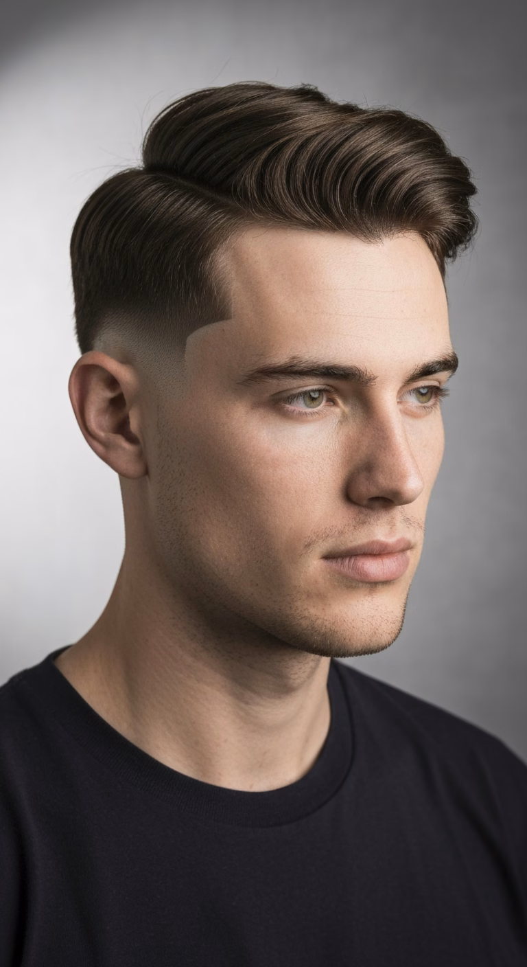 Mid Fade Baby Mullet
