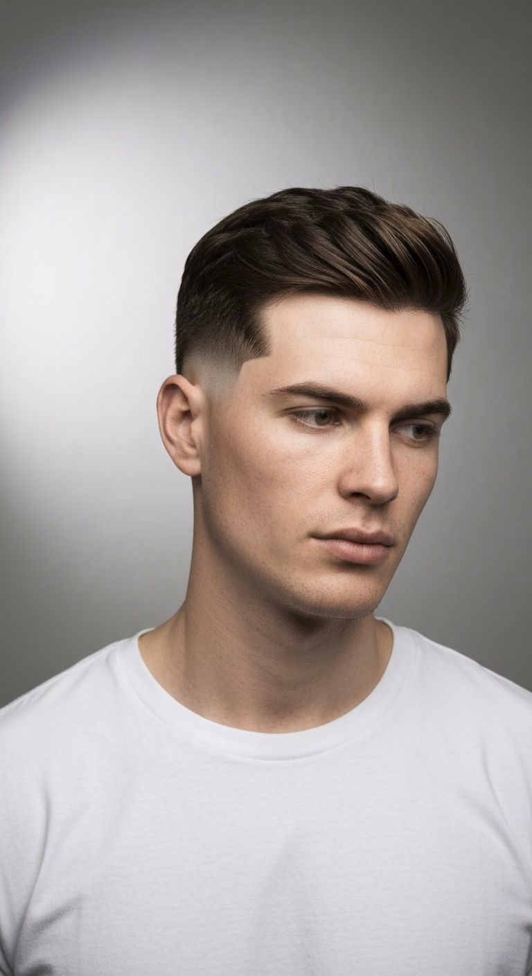 Side Part Baby Mullet