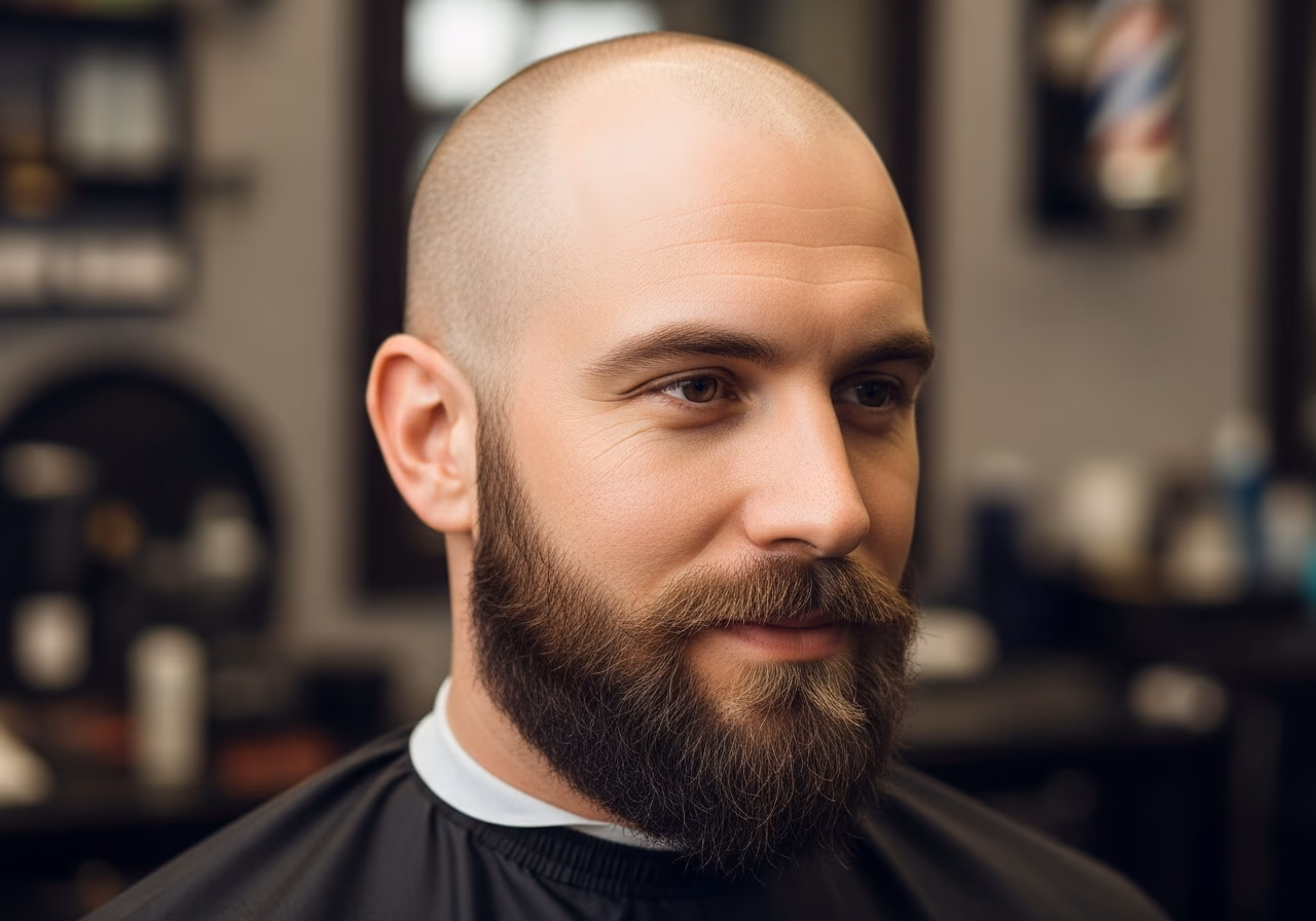 Buzz Cut with Beard Embrace — for men experiencing hair loss or thinning in 2026