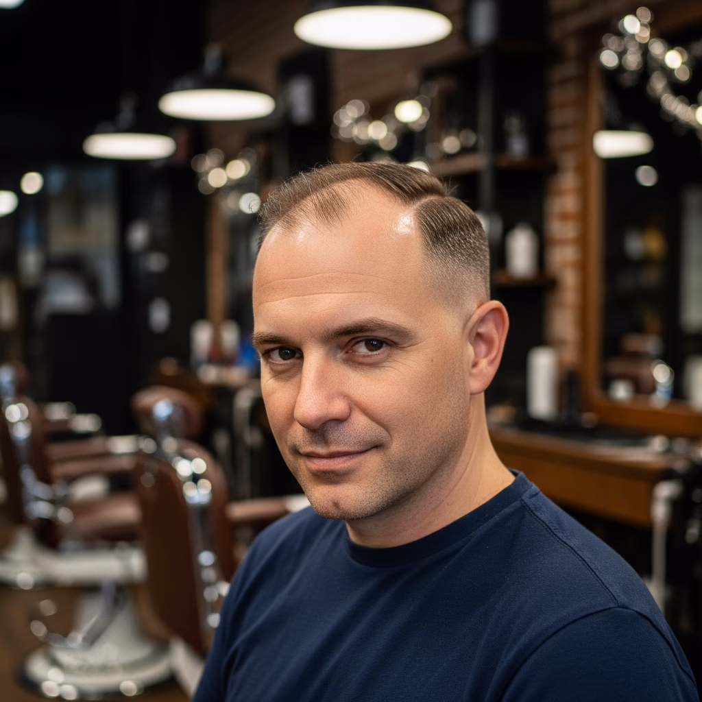 Clean Taper Crown Texture Hybrid — for men experiencing hair loss or thinning in 2026