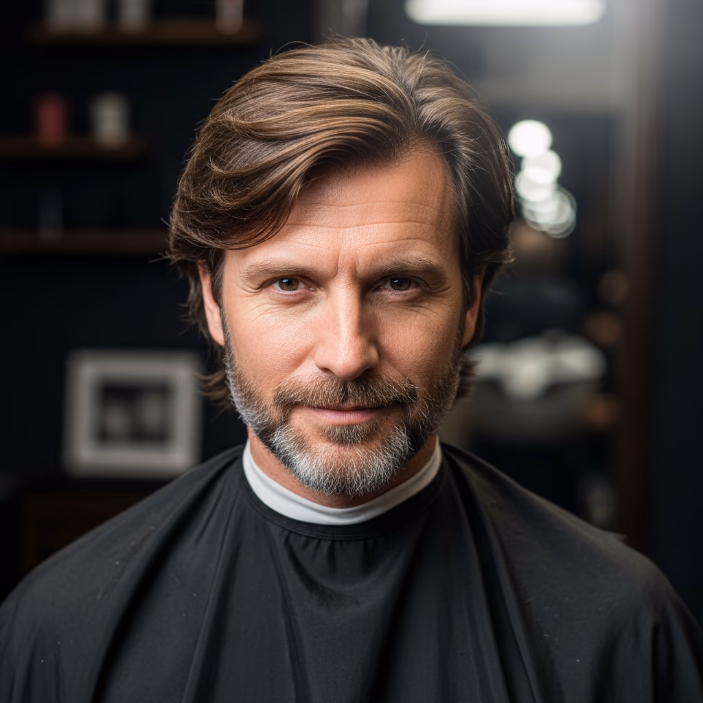 Gentle Layered Coverage Cut Hide — for men experiencing hair loss or thinning in 2026