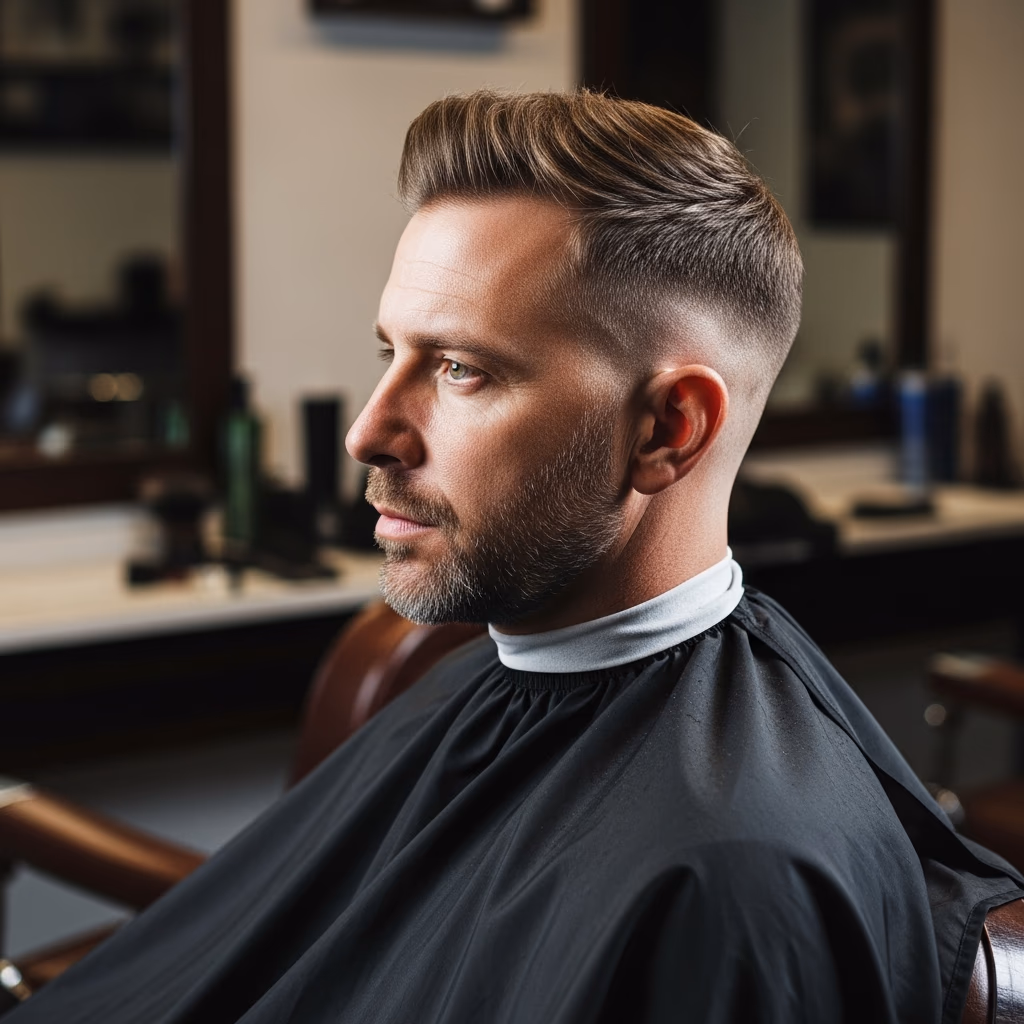 High Fade Bald Transition Embrace — for men experiencing hair loss or thinning in 2026