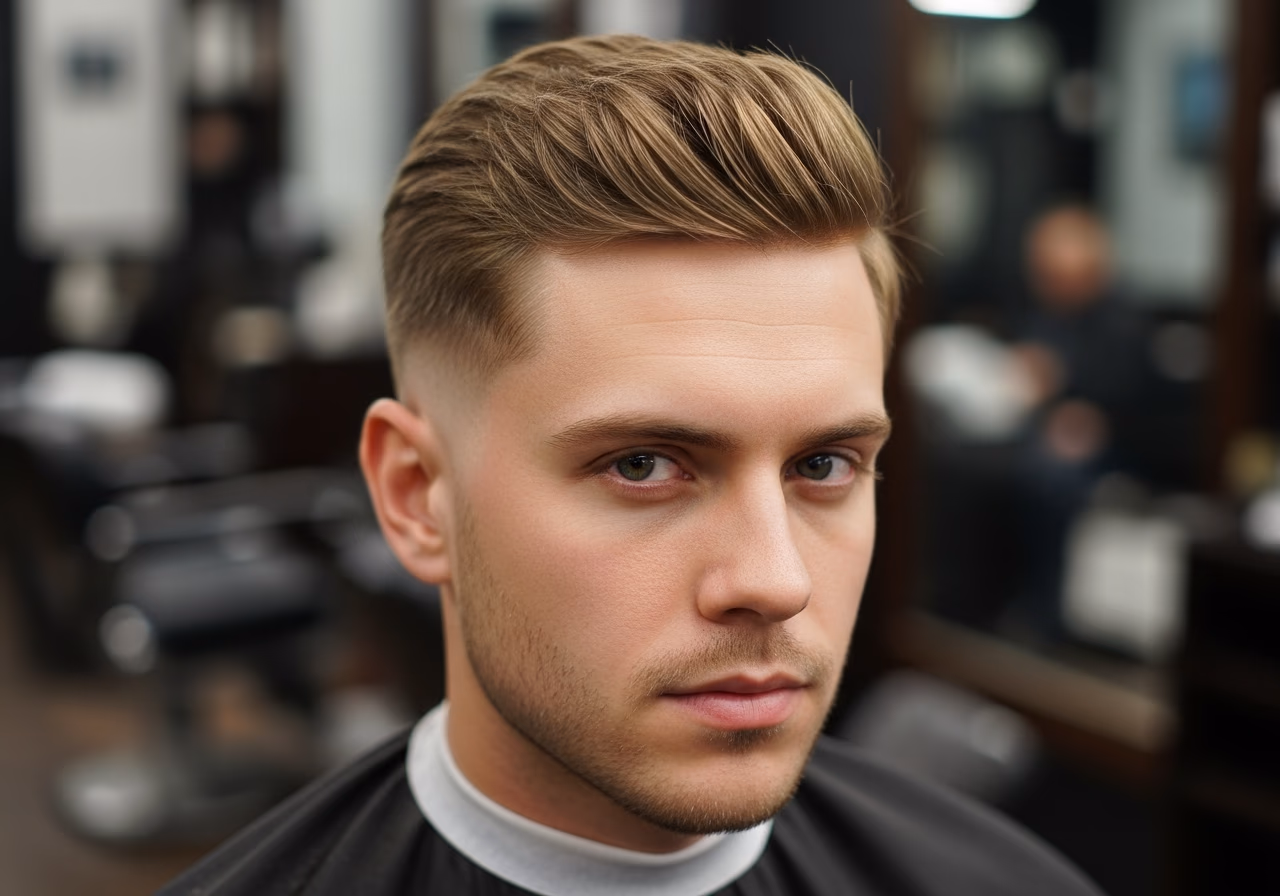 Mid Fade Crown Texture Hide — for men experiencing hair loss or thinning in 2026