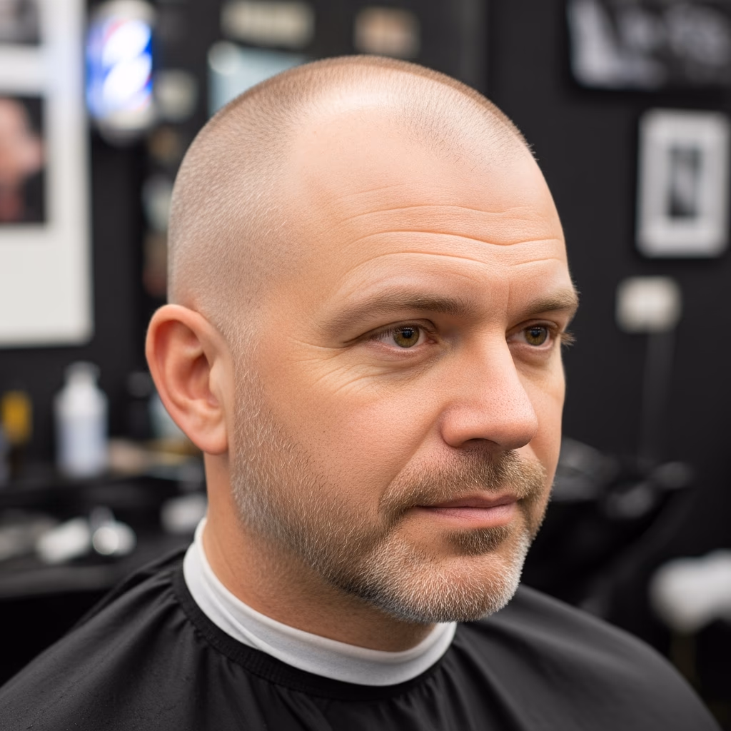 Rounded Buzz Cut Embrace — for men experiencing hair loss or thinning in 2026