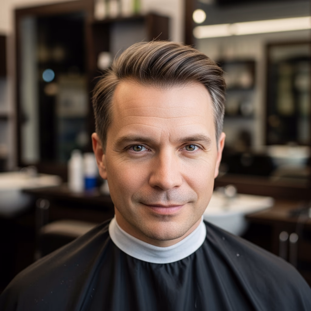 Textured Forward Sweep Hide — for men experiencing hair loss or thinning in 2026