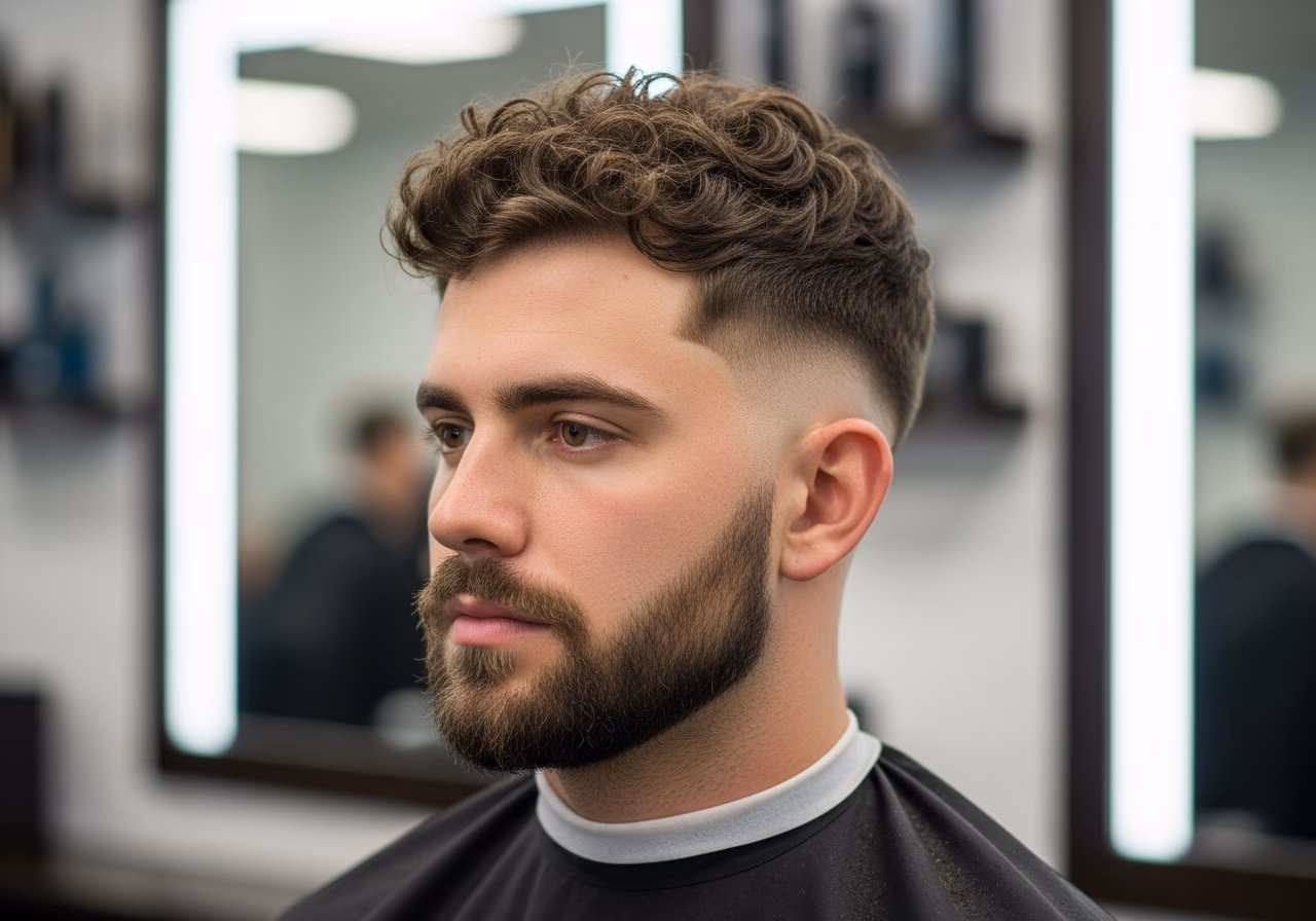 Broccoli Cut with Beard — broccoli cut for men in 2026