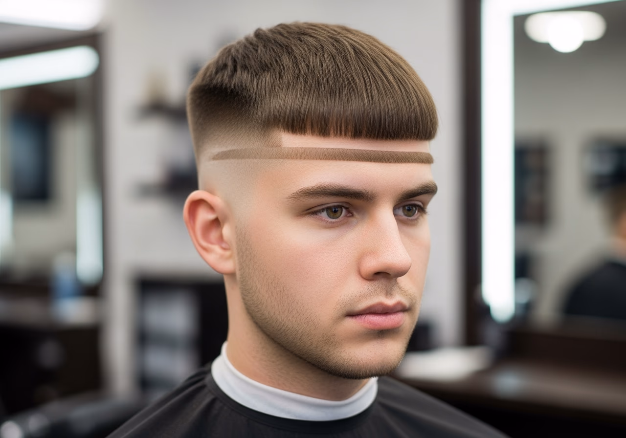 Caesar Cut Asymmetric Fringe — caesar cut for men in 2026