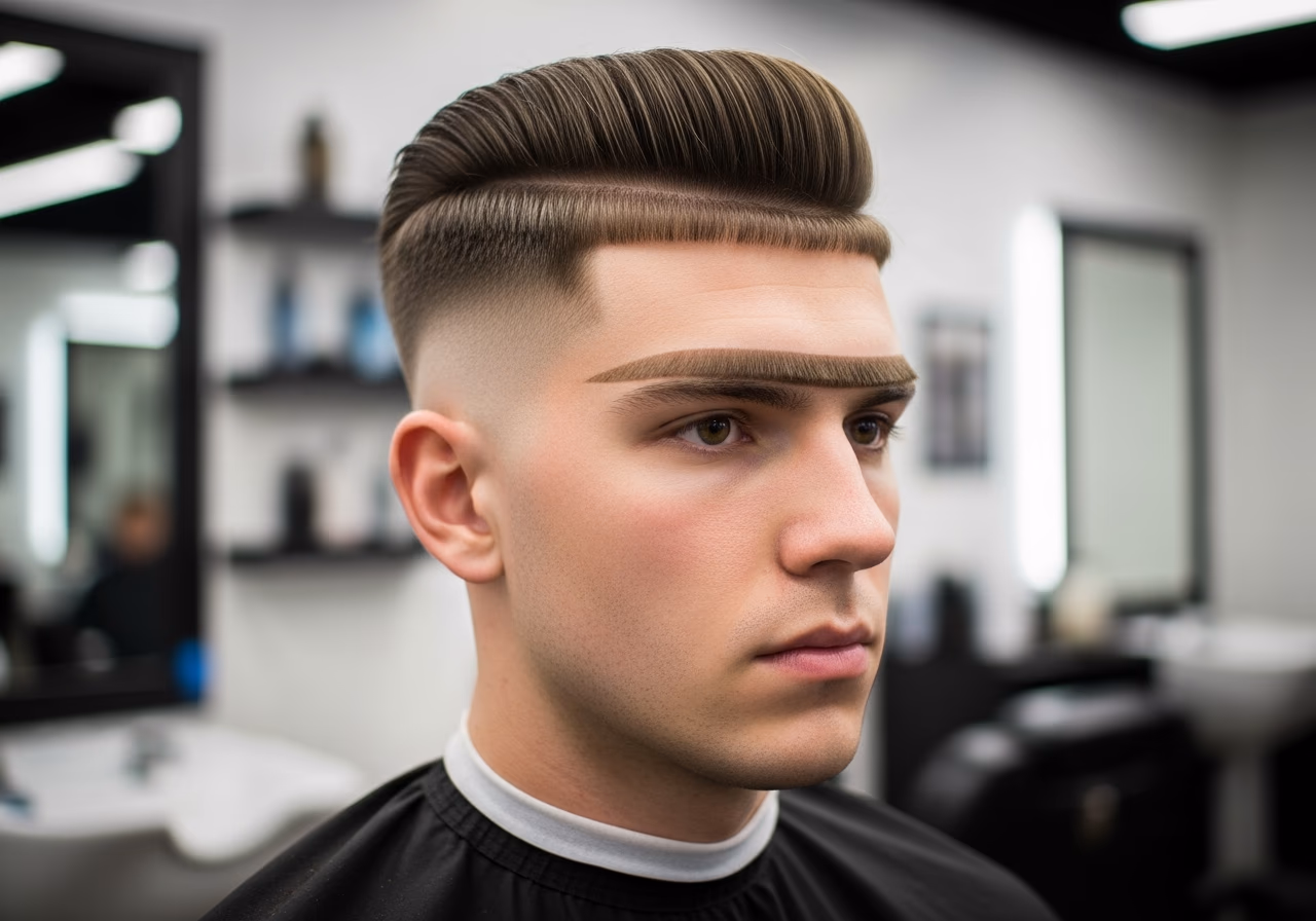 Caesar Cut Pompadour Hybrid — caesar cut for men in 2026
