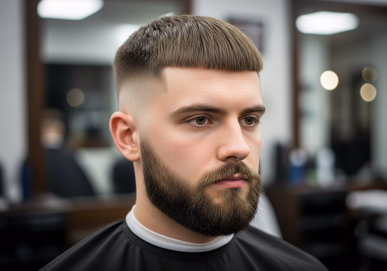 Caesar Cut with Beard — caesar cut for men in 2026