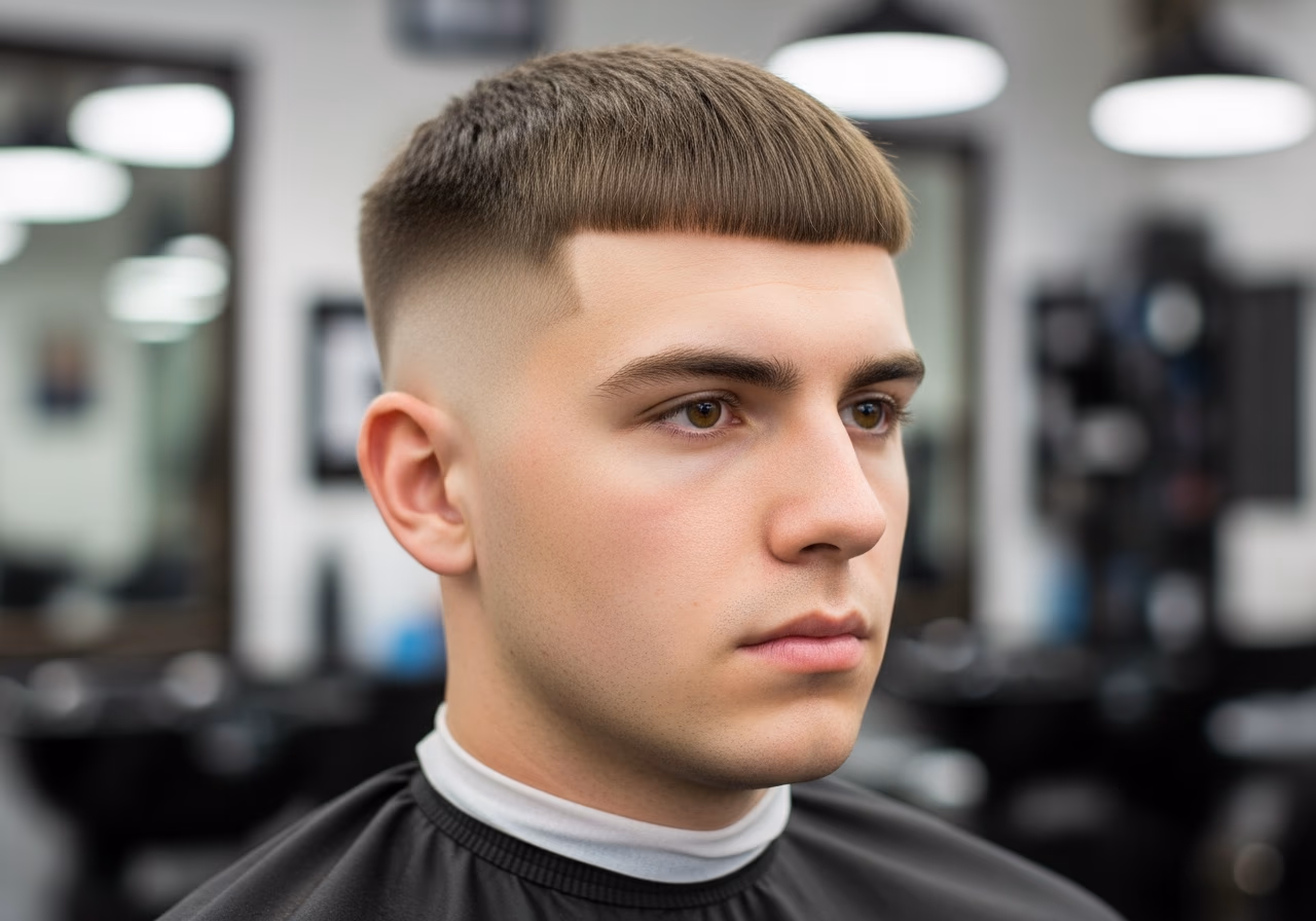 Caesar Cut with Low Fade — caesar cut for men in 2026