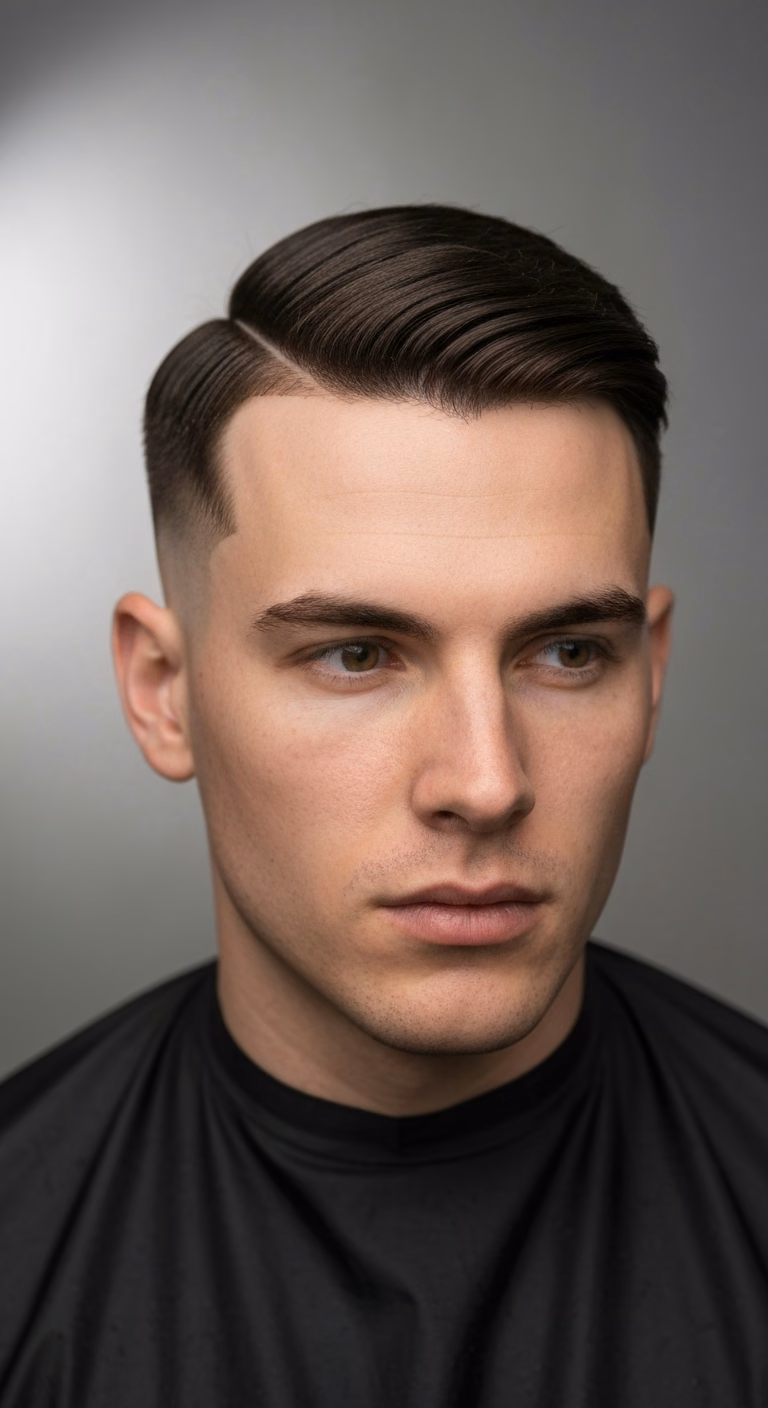 Clean Shaven Center Part