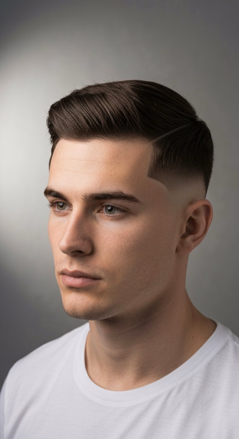 Skin Fade Center Part