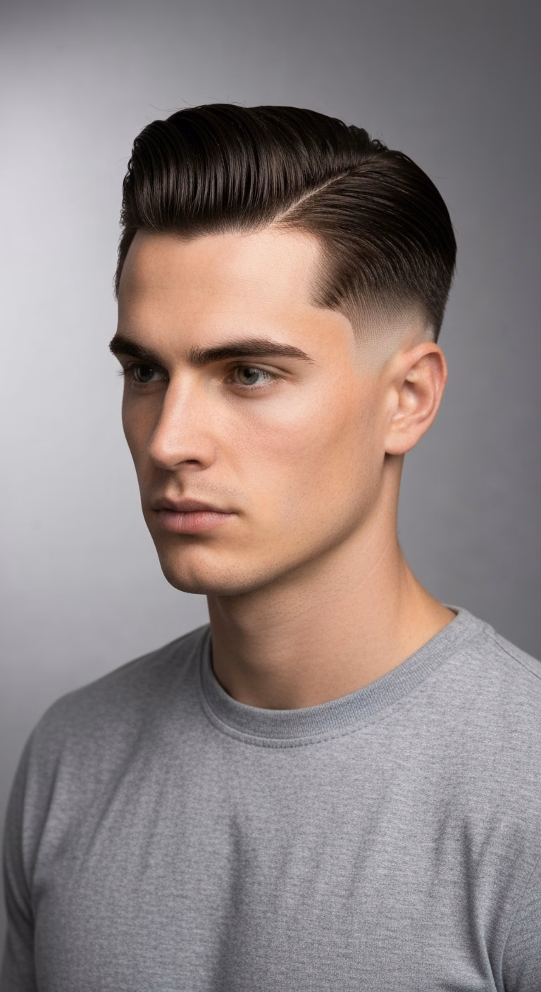 Slicked Back Center Part