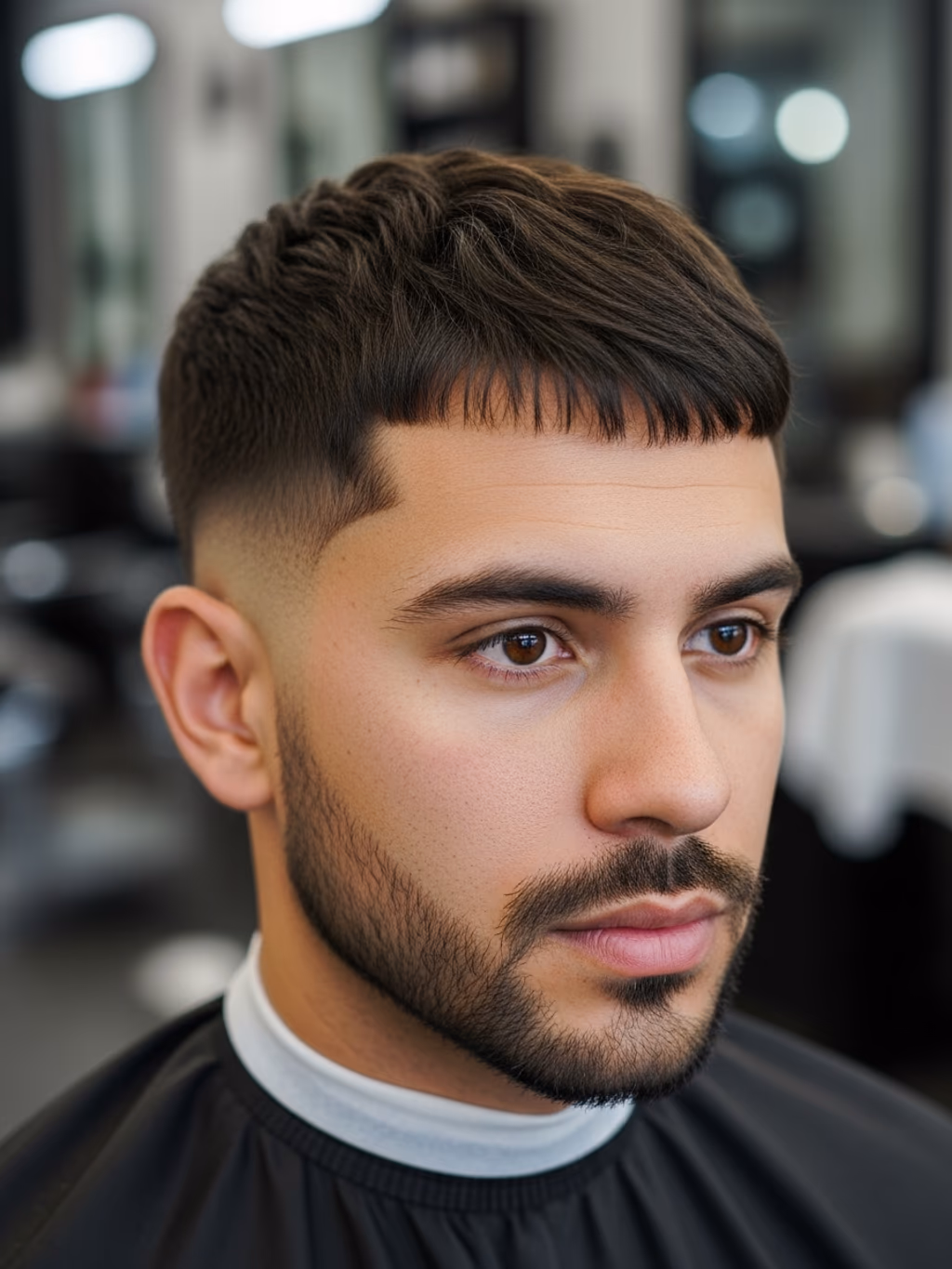 Faded Center Part — centre part hairstyle for men in 2026