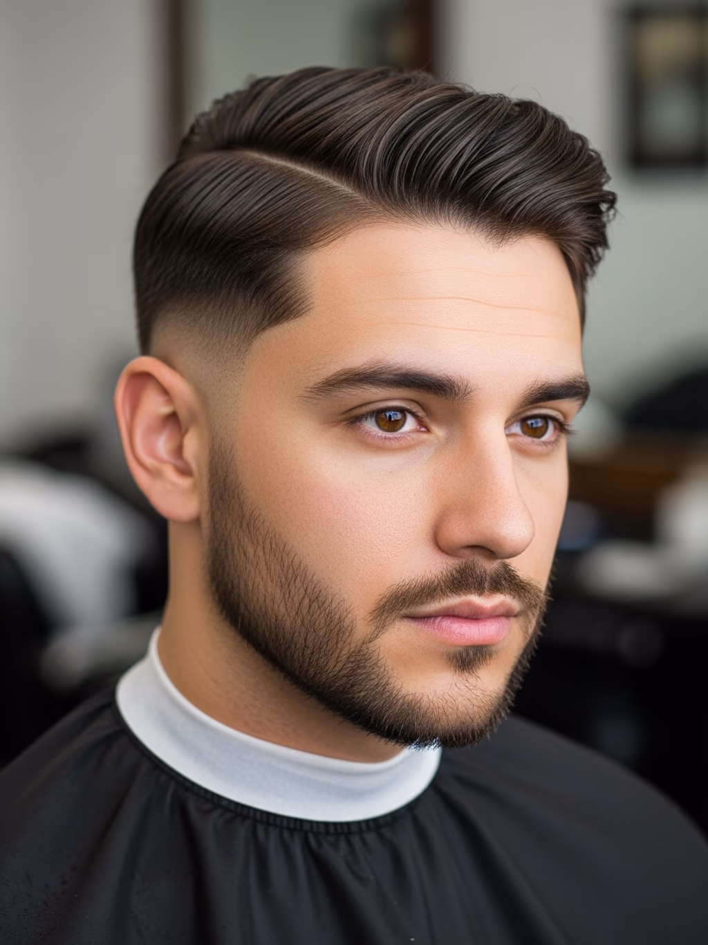 Tapered Center Part — centre part hairstyle for men in 2026