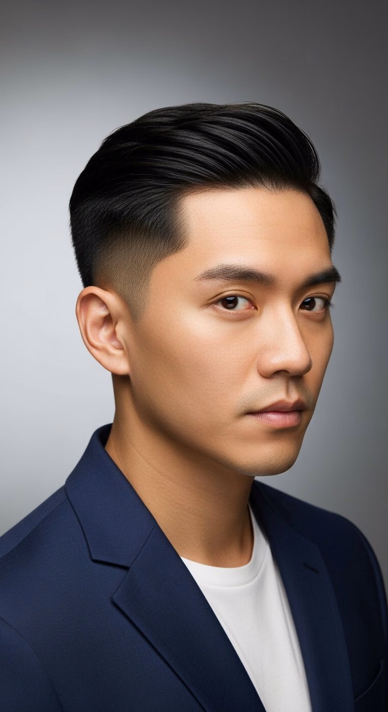 Asian Classic Side Part