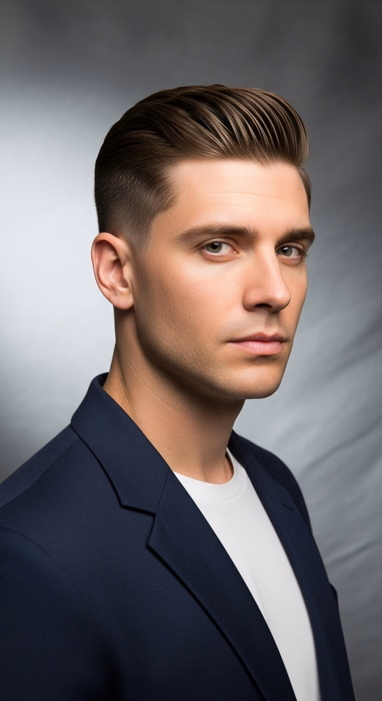 Edgy Classic Side Part