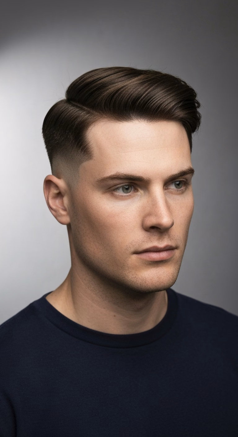Fine Hair Classic Side Part