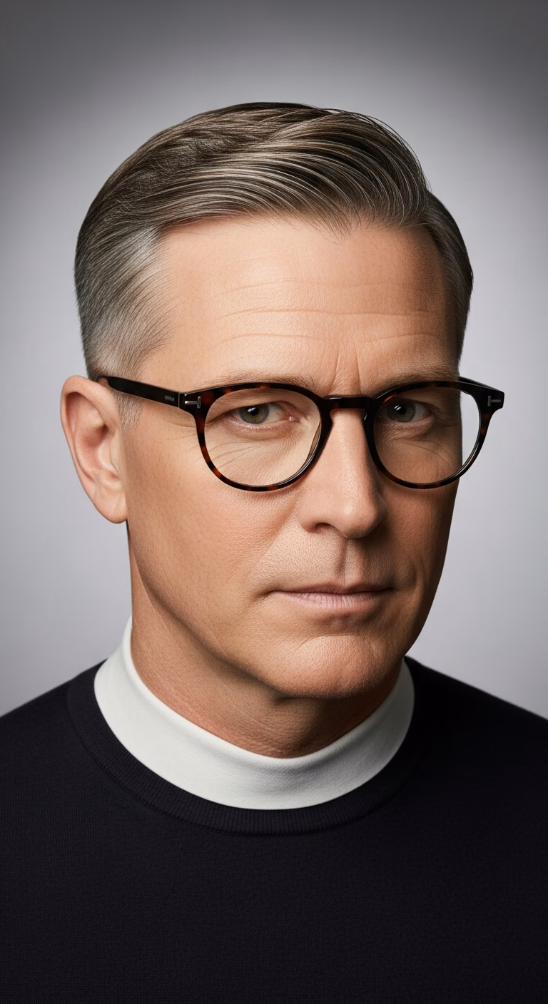Mature Classic Side Part