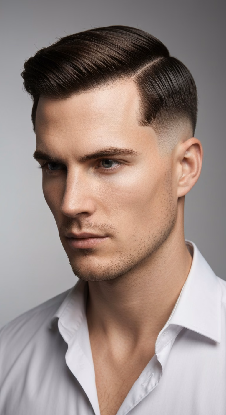 Middle Part Classic Side Part