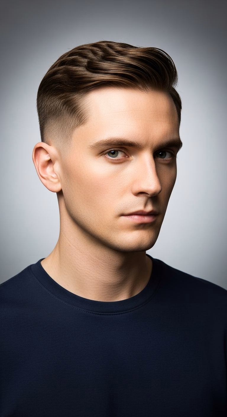 Scissor Cut Classic Side Part