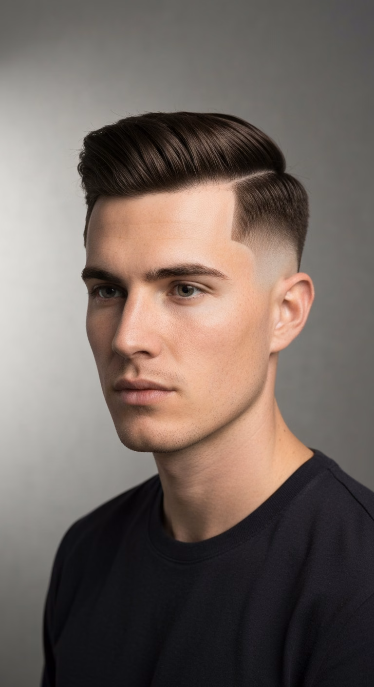 Textured crew cut for men 2026 – #4 layered top, oval volume boost.