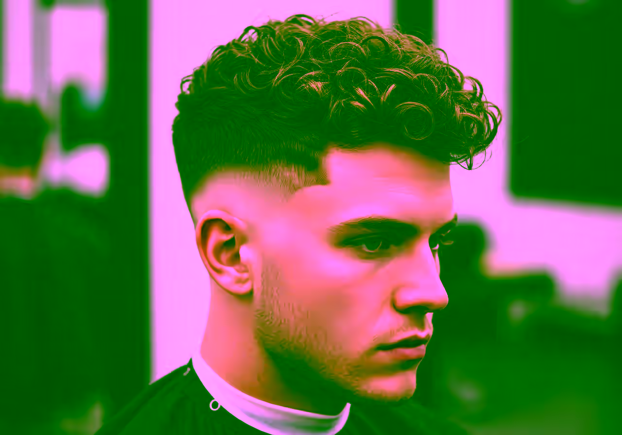 Curly Drop Fade — curly hairstyle for men in 2026