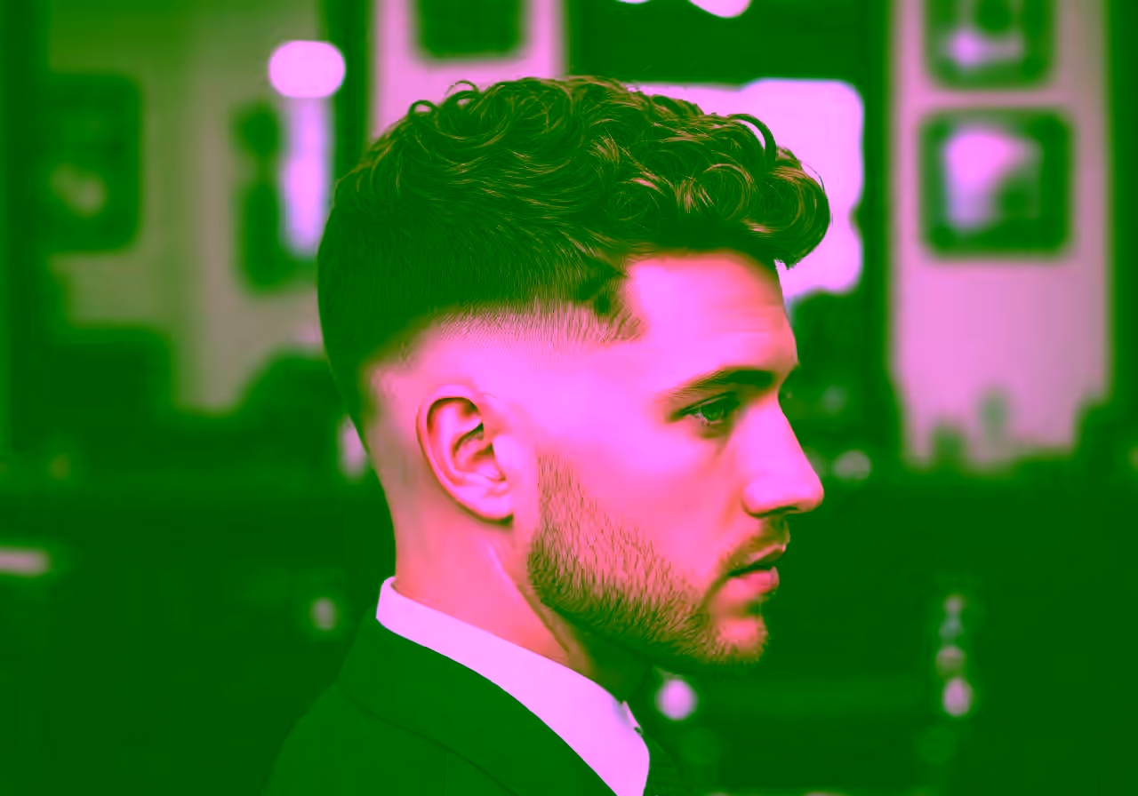 Curly Executive — curly hairstyle for men in 2026