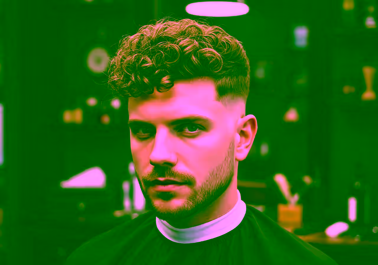 Curly Fluffy Top — curly hairstyle for men in 2026