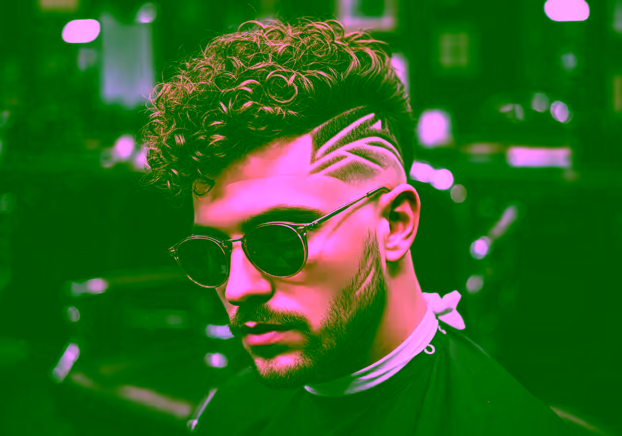 Curly Line Design — curly hairstyle for men in 2026